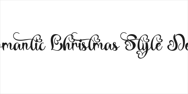 Romantic Christmas Style Demo Logo