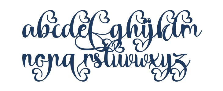 Romantic Christmas Style Demo Lowercase