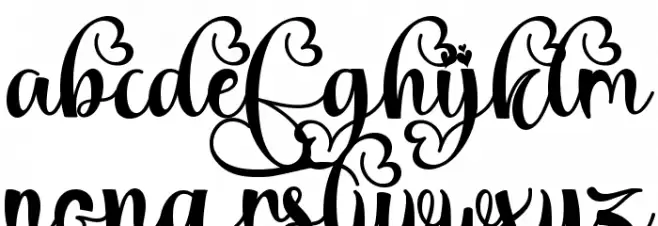 Romantic Christmas Style Demo फ़ॉन्ट लोअरकेस