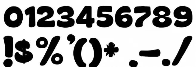 Romantic Christmas フォント その他の文字