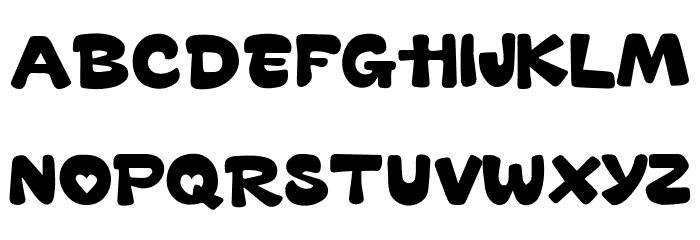 Romantic Christmas Font Litere mari