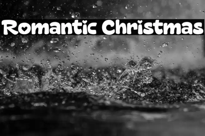Romantic Christmas フォント examples