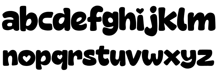 Romantic Christmas Font Litere mici