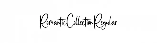 Romantic Collection Regular  Frei Schriftart Herunterladen