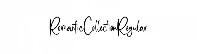 Romantic Collection Regular  नि: शुल्क फ़ॉन्ट्स डाउनलोड