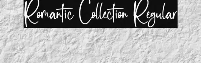 Romantic Collection Regular Font examples