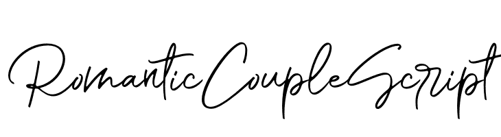 Romantic Couple Script  नि: शुल्क फ़ॉन्ट्स डाउनलोड