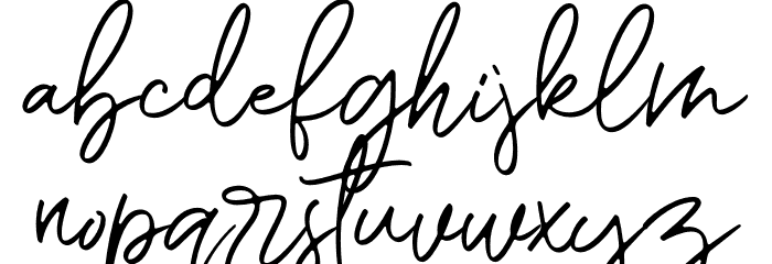Romantic Couple Script Font LOWERCASE