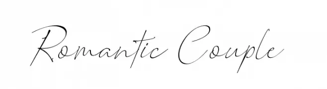 Romantic Couple  Frei Schriftart Herunterladen