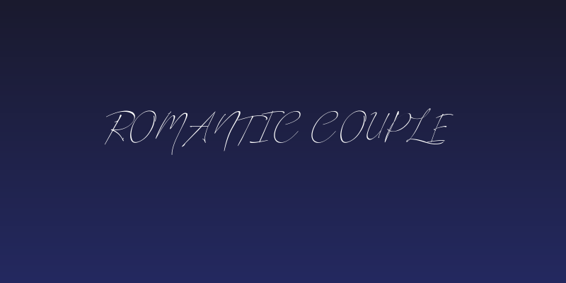 Romantic Couple Social Header