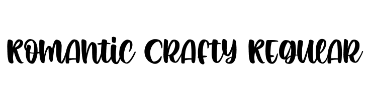 Romantic Crafty Regular  les polices de caractères gratuit tlcharger