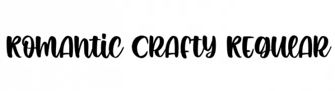 Romantic Crafty Regular  Frei Schriftart Herunterladen