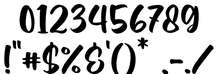 Romantic Crafty Regular Font OTHER CHARS