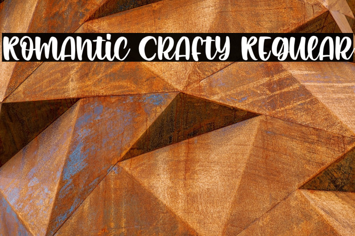 Romantic Crafty Regular Example 3