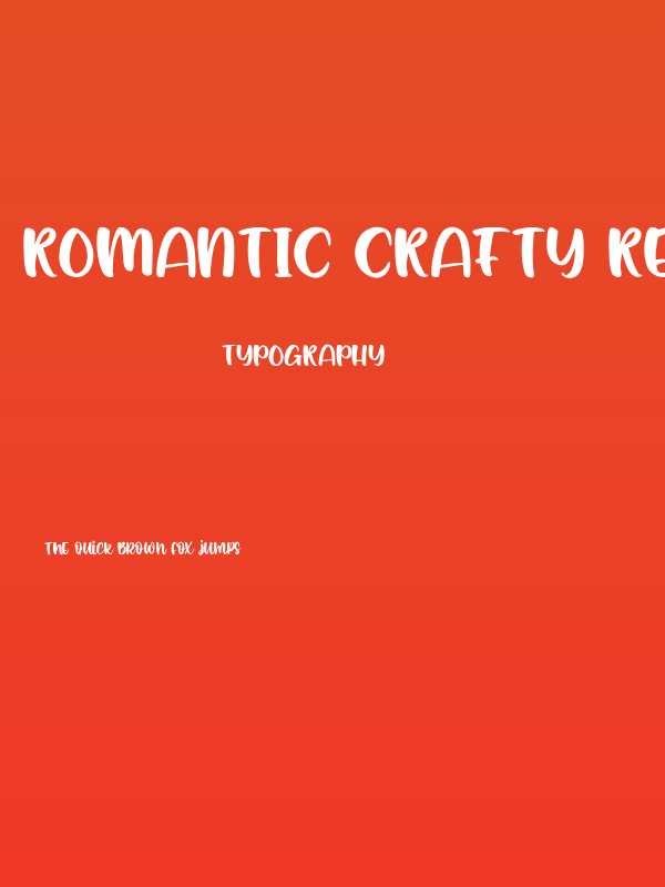 Romantic Crafty Regular Poster