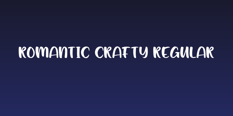 Romantic Crafty Regular Social Header