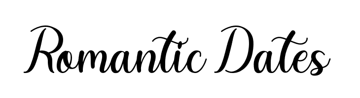 Romantic Dates  フリーフォントのダウンロード