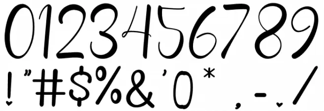 Romantic Fantasy Font OTHER CHARS