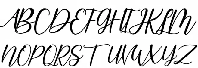 Romantic February Schriftart Groß