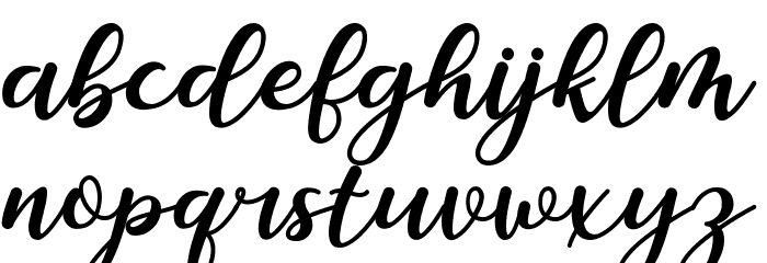 Romantic February Font LOWERCASE