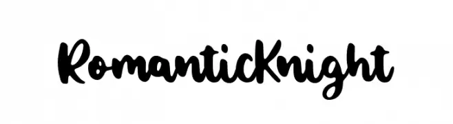 Romantic Knight  Free Fonts Download