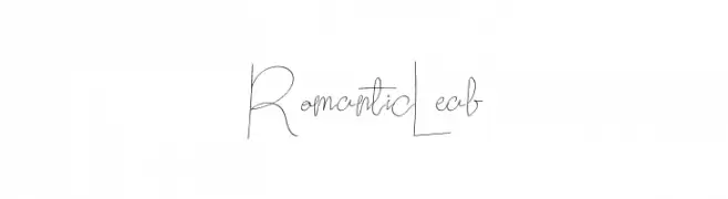 Romantic Leaf  Fuentes Gratis Descargar
