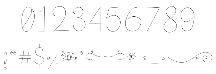Romantic Leaf Font OTHER CHARS