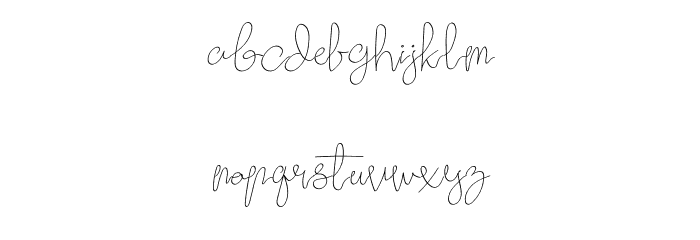 Romantic Leaf Font LOWERCASE