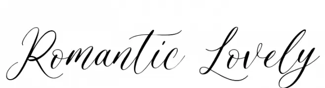 Romantic Lovely  font caratteri gratis