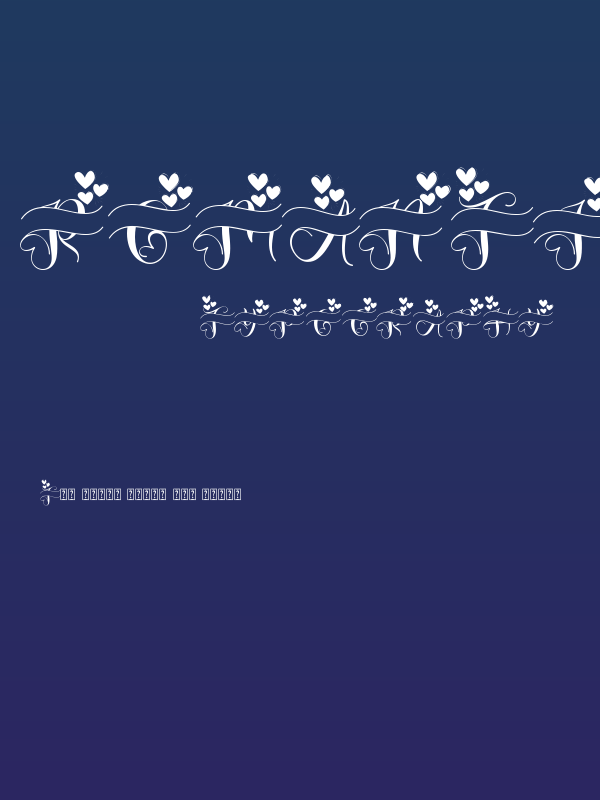 Romantic Monogram Style Poster