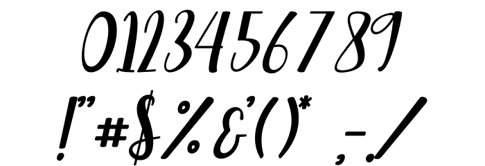 Romantic Robusta Font OTHER CHARS