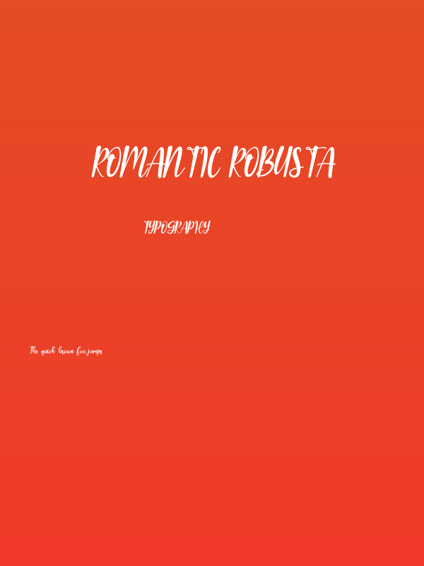 Romantic Robusta Poster