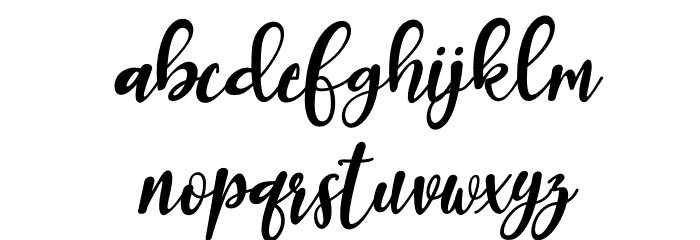 Romantic Robusta Font LOWERCASE