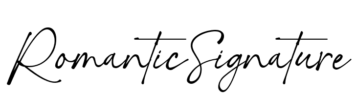Romantic Signature  フリーフォントのダウンロード