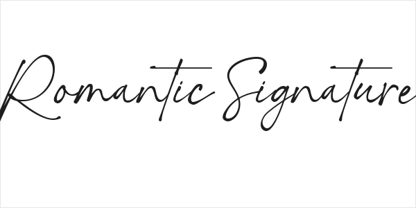 Romantic Signature Logo