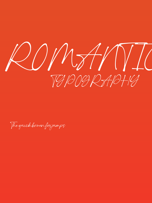 Romantic Signature Poster