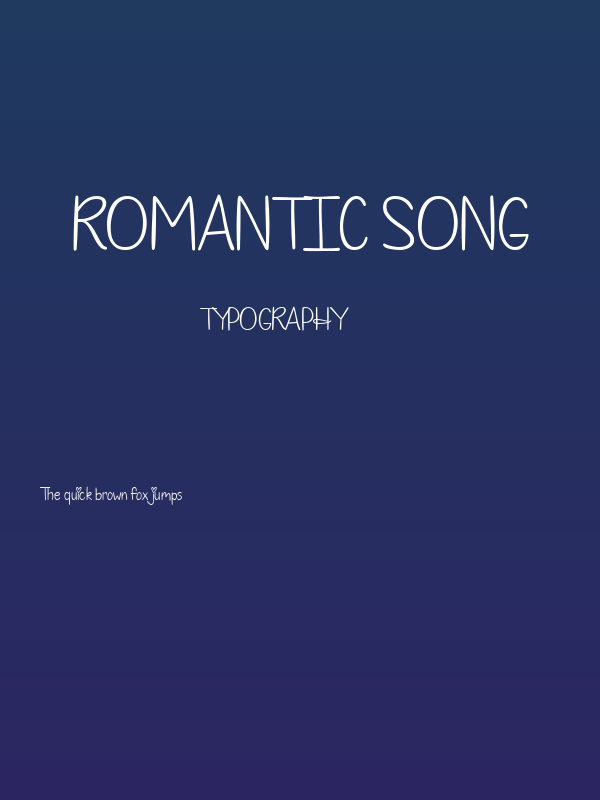Romantic Song Poster