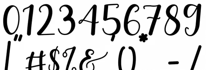 Romantic Spring Font OTHER CHARS