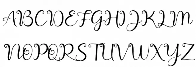 Romantic Spring Schriftart Groß