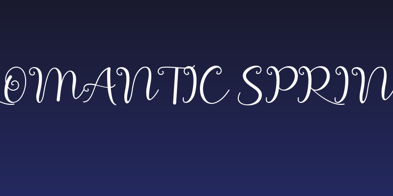 Romantic Spring Social Header