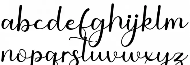 Romantic Spring Font LOWERCASE