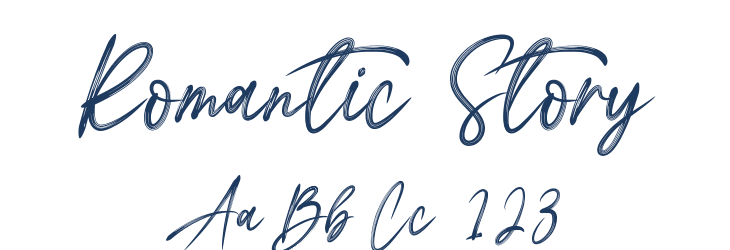Romantic Story Font Preview