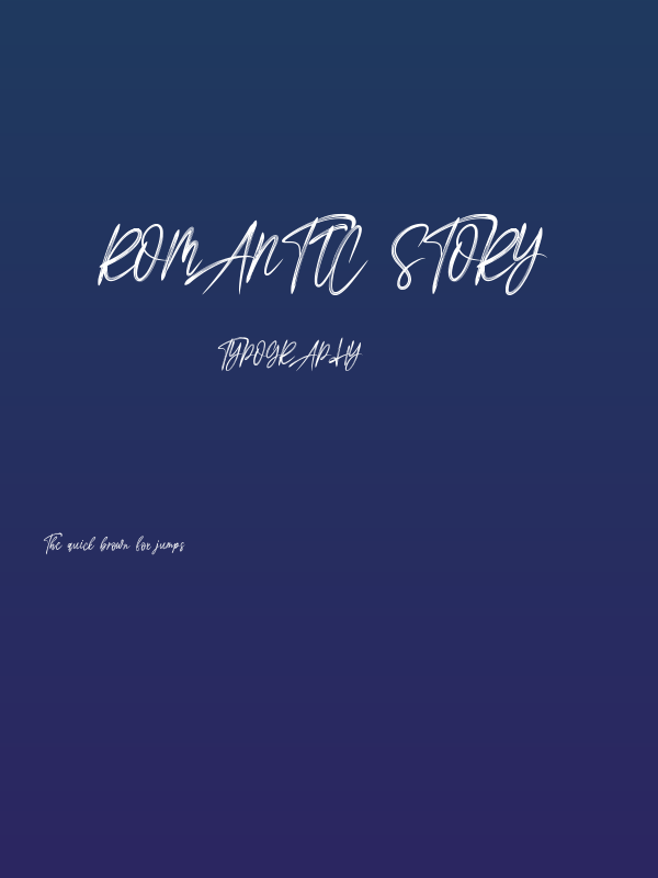 Romantic Story Poster