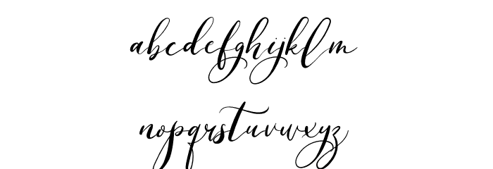 Romantic Sunday Font LOWERCASE