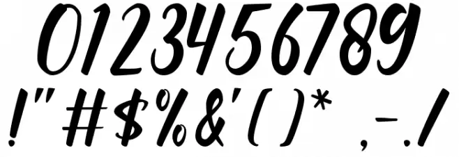 Romantic Font OTHER CHARS