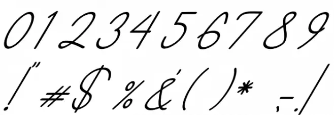 Romantic Font OTHER CHARS