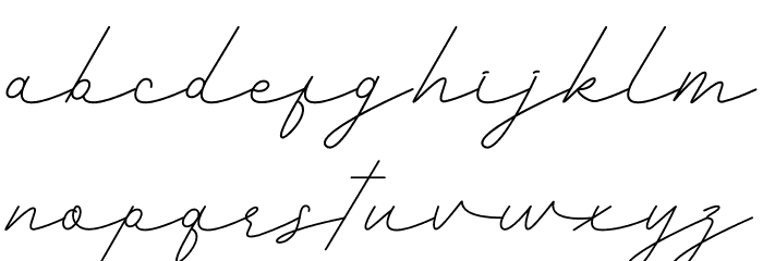 Romantic Font LOWERCASE