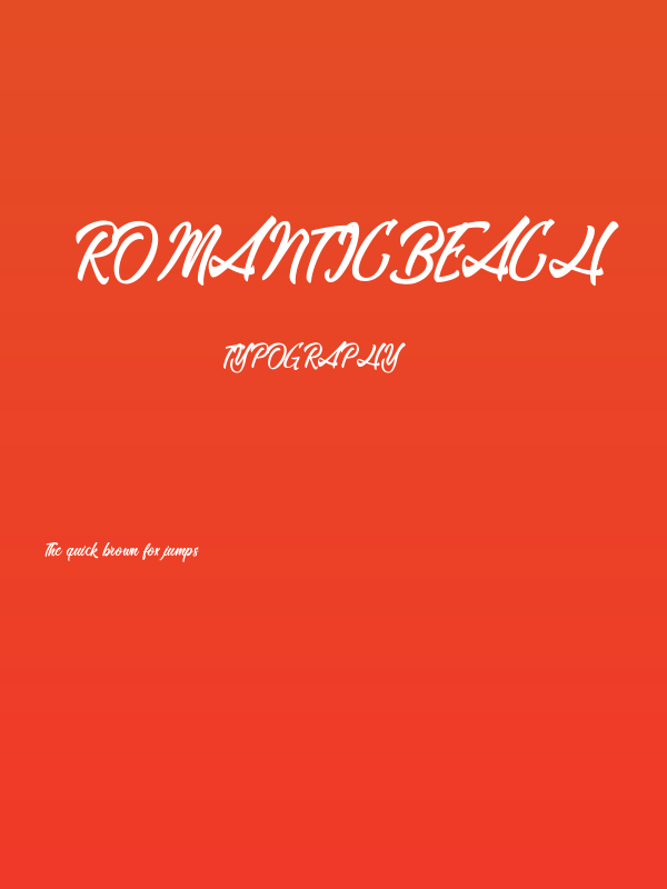 RomanticBeach Poster