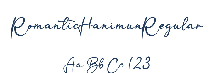 RomanticHanimunRegular Font Preview