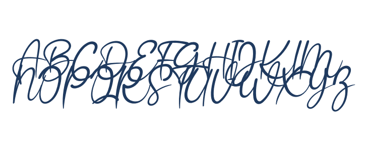 RomanticHanimunRegular Uppercase